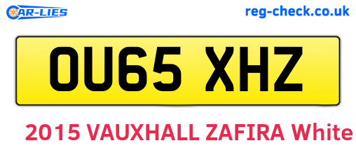 OU65XHZ are the vehicle registration plates.