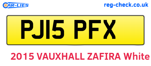PJ15PFX are the vehicle registration plates.