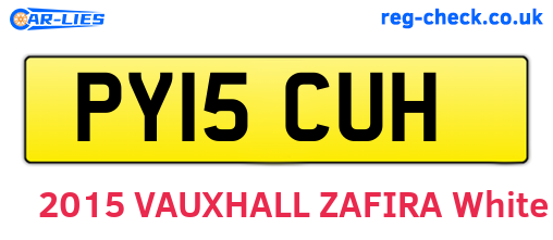 PY15CUH are the vehicle registration plates.