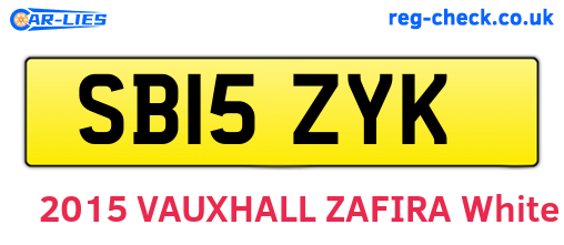 SB15ZYK are the vehicle registration plates.