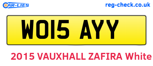 WO15AYY are the vehicle registration plates.