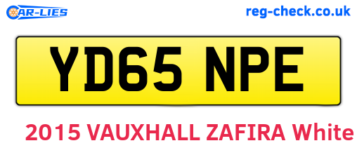 YD65NPE are the vehicle registration plates.
