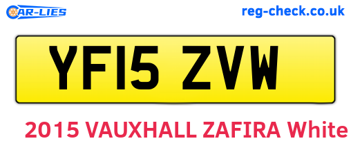 YF15ZVW are the vehicle registration plates.