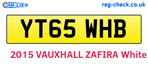 YT65WHB are the vehicle registration plates.