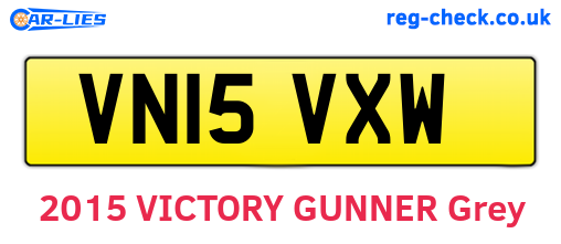VN15VXW are the vehicle registration plates.