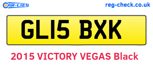 GL15BXK are the vehicle registration plates.