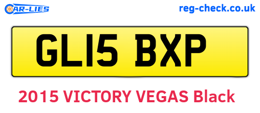 GL15BXP are the vehicle registration plates.