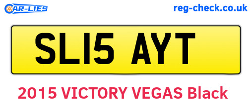 SL15AYT are the vehicle registration plates.