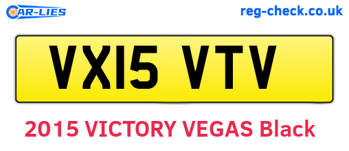 VX15VTV are the vehicle registration plates.