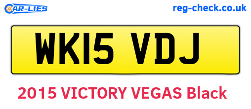 WK15VDJ are the vehicle registration plates.