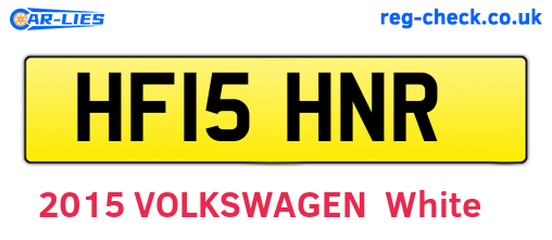 HF15HNR are the vehicle registration plates.