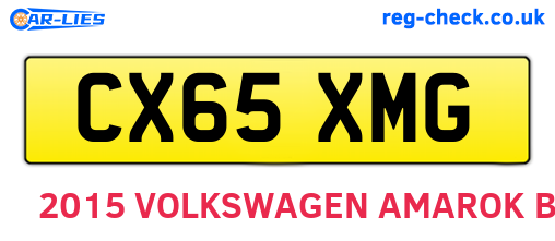 CX65XMG are the vehicle registration plates.
