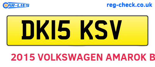 DK15KSV are the vehicle registration plates.