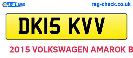 DK15KVV are the vehicle registration plates.