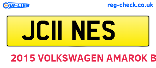 JC11NES are the vehicle registration plates.