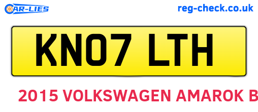 KN07LTH are the vehicle registration plates.