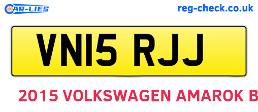 VN15RJJ are the vehicle registration plates.