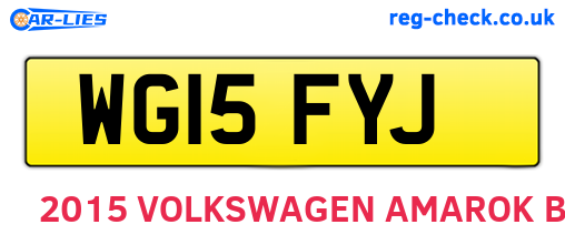 WG15FYJ are the vehicle registration plates.