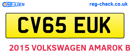 CV65EUK are the vehicle registration plates.