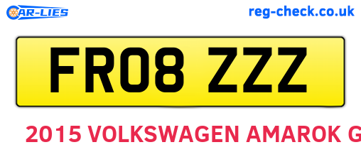 FR08ZZZ are the vehicle registration plates.