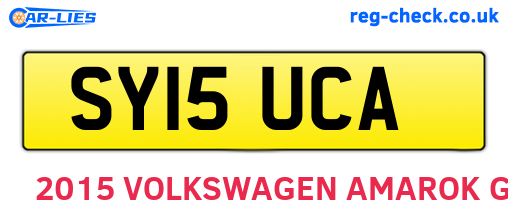 SY15UCA are the vehicle registration plates.
