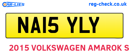NA15YLY are the vehicle registration plates.