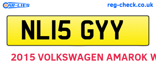 NL15GYY are the vehicle registration plates.