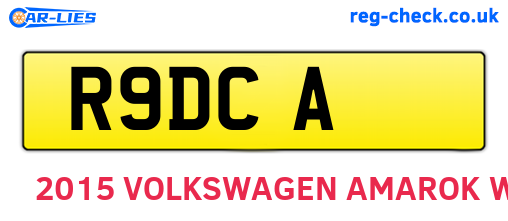 R9DCA are the vehicle registration plates.