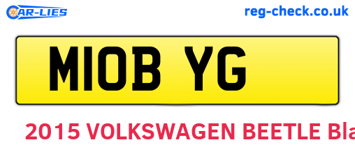 M10BYG are the vehicle registration plates.