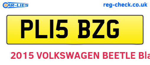 PL15BZG are the vehicle registration plates.