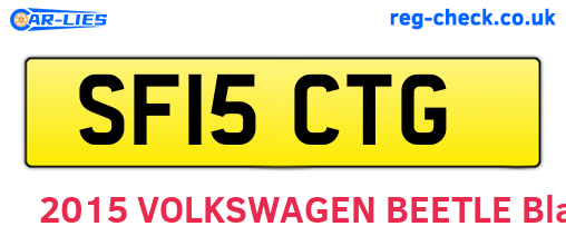 SF15CTG are the vehicle registration plates.