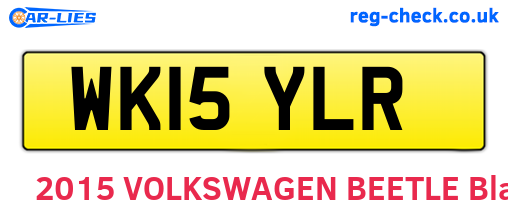 WK15YLR are the vehicle registration plates.