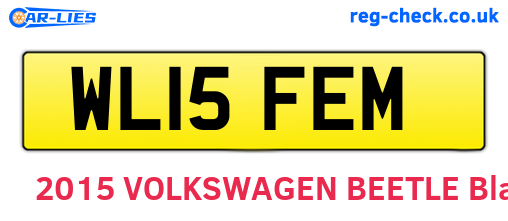 WL15FEM are the vehicle registration plates.