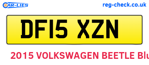 DF15XZN are the vehicle registration plates.