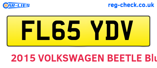 FL65YDV are the vehicle registration plates.
