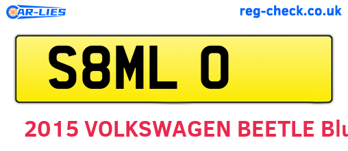 S8MLO are the vehicle registration plates.