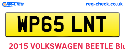WP65LNT are the vehicle registration plates.