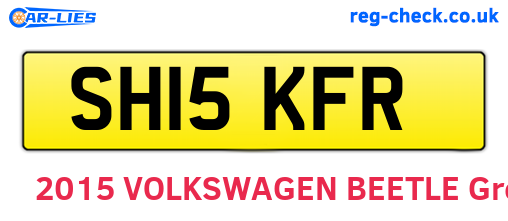 SH15KFR are the vehicle registration plates.
