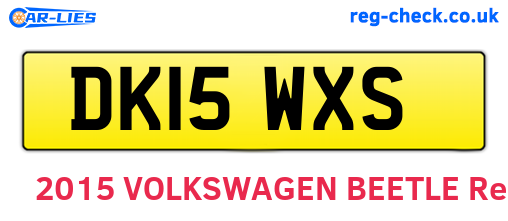 DK15WXS are the vehicle registration plates.