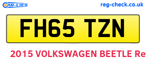 FH65TZN are the vehicle registration plates.
