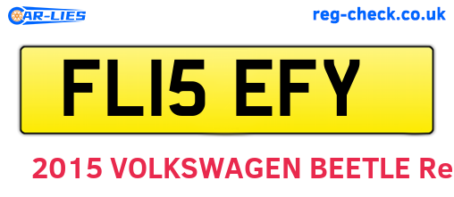 FL15EFY are the vehicle registration plates.