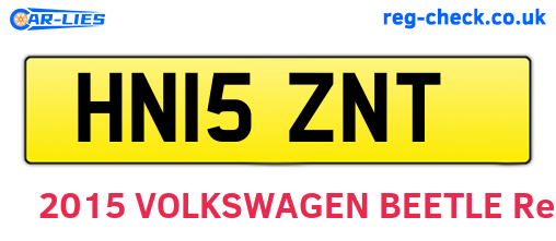 HN15ZNT are the vehicle registration plates.