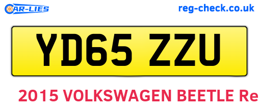 YD65ZZU are the vehicle registration plates.