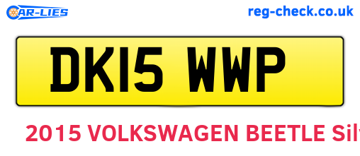 DK15WWP are the vehicle registration plates.
