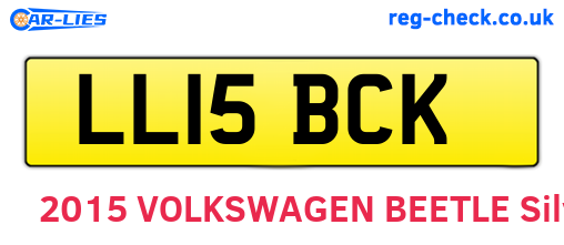 LL15BCK are the vehicle registration plates.