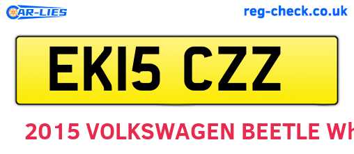 EK15CZZ are the vehicle registration plates.