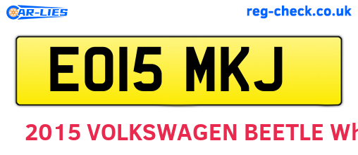EO15MKJ are the vehicle registration plates.