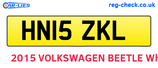 HN15ZKL are the vehicle registration plates.