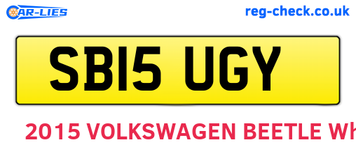 SB15UGY are the vehicle registration plates.