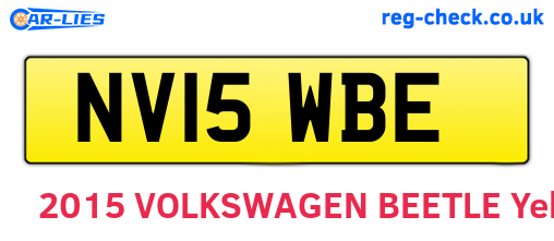 NV15WBE are the vehicle registration plates.